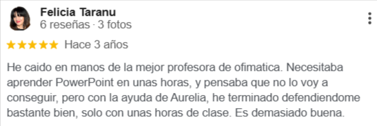 Reseñas Clases de Ofimatica
