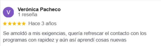 Reseñas Clases de Ofimatica